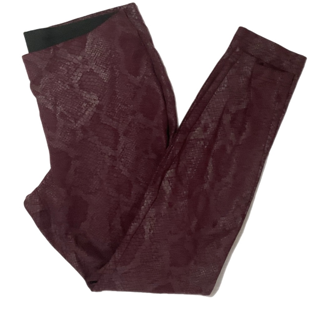 INC International Concepts Burgundy Ponte Leggings